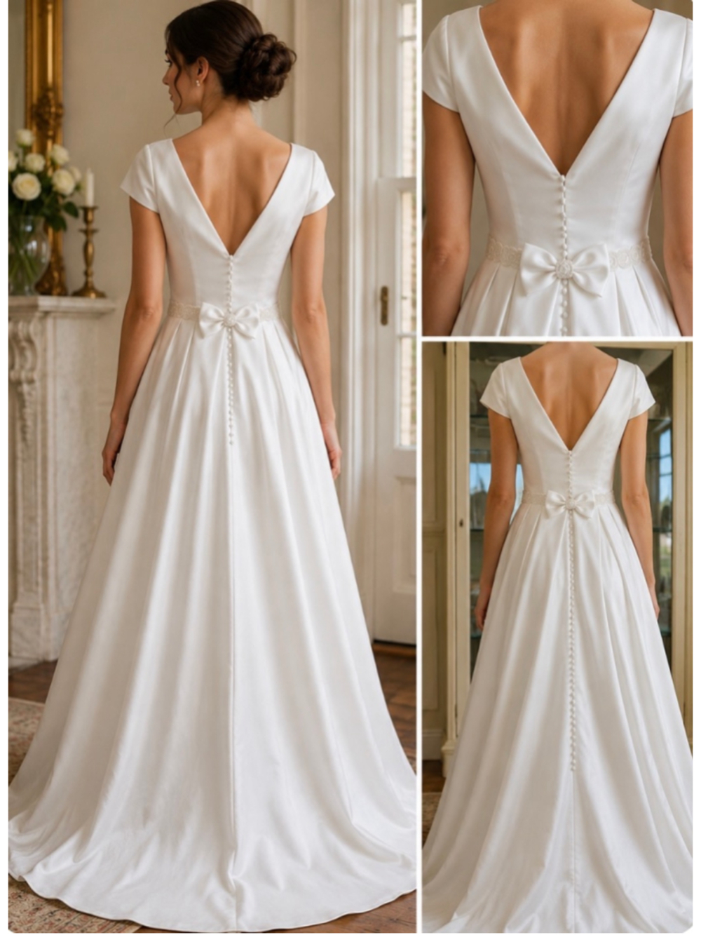 Saks Fifth Avenue Wedding Dress, White, Size 10 New Never Worn